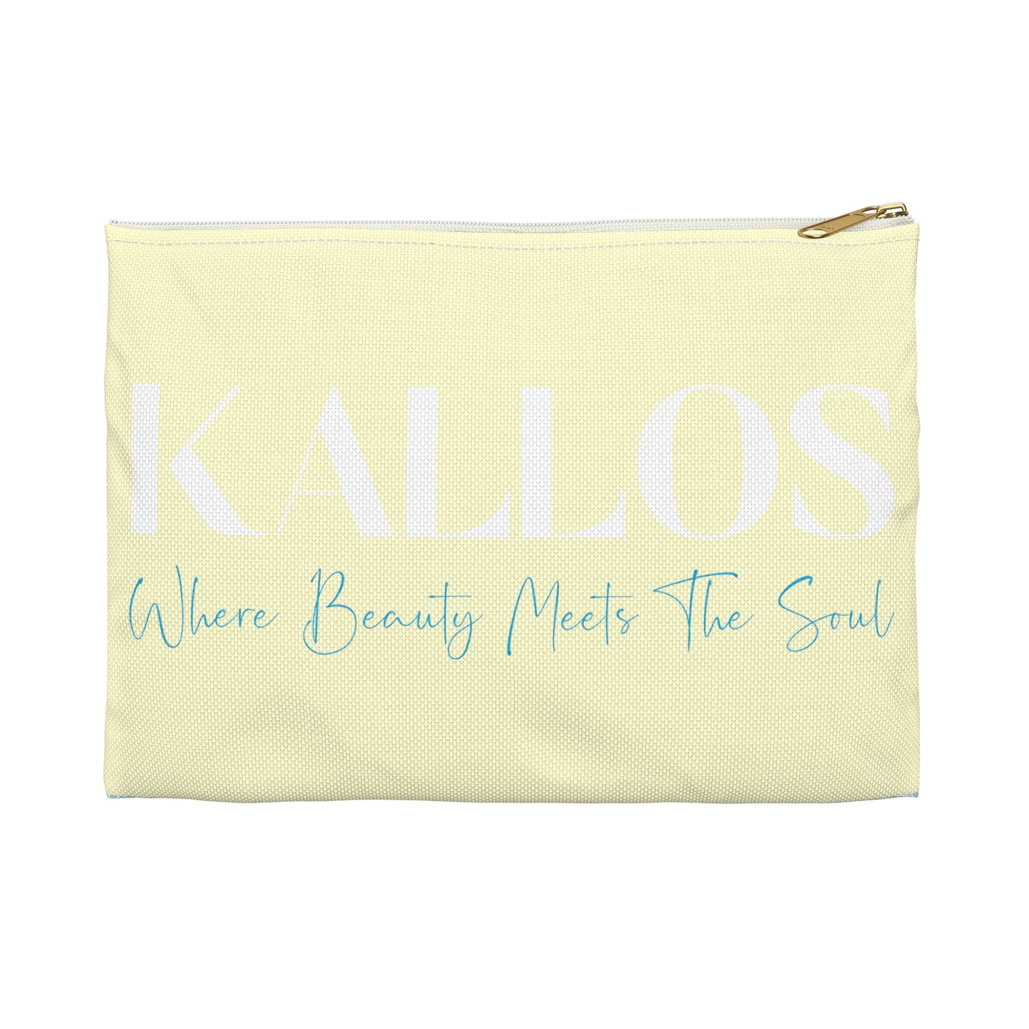 KALLOS Accessory Pouch - Blue Waves w Yellow