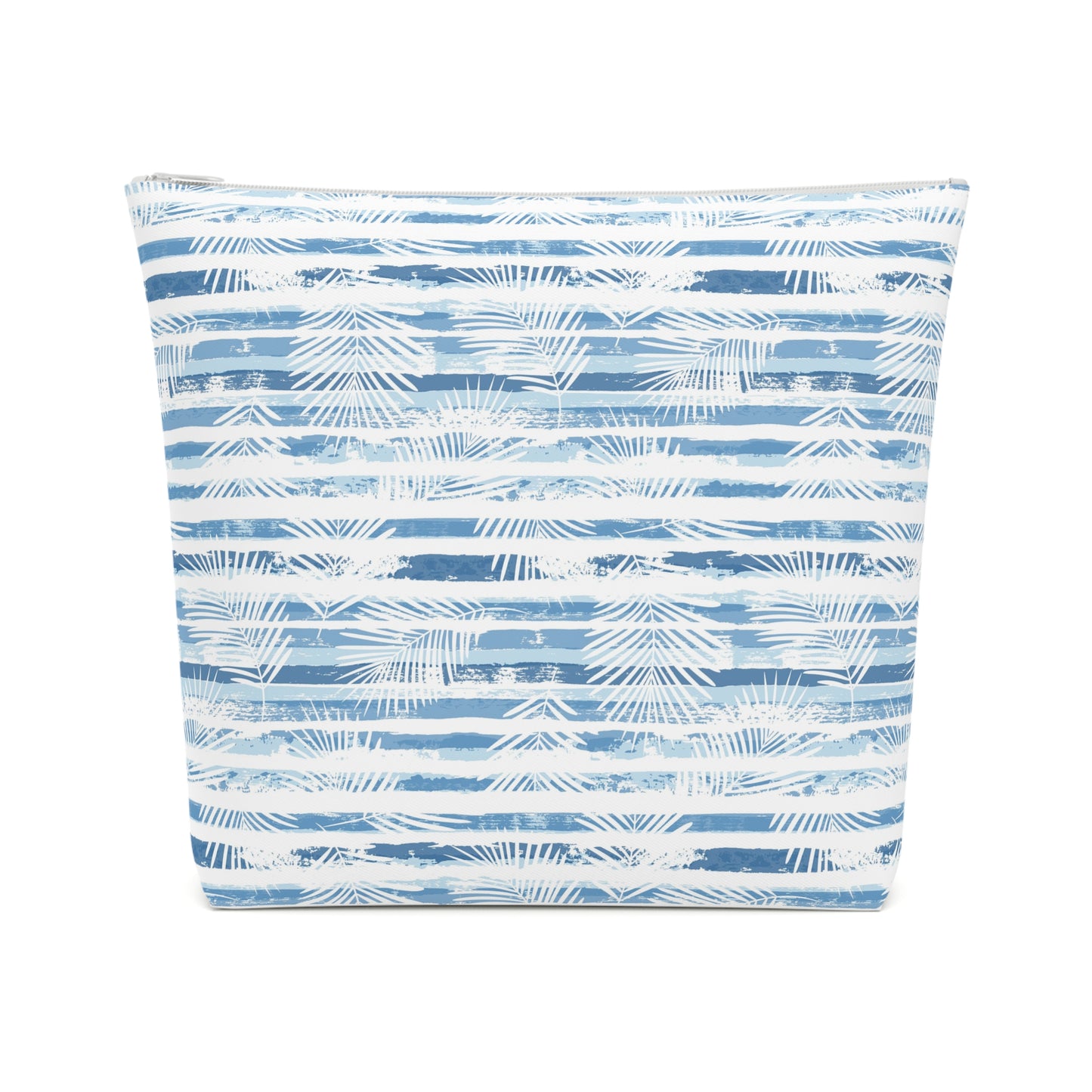 KALLOS Cotton Cosmetic Bag - Blue Leaves