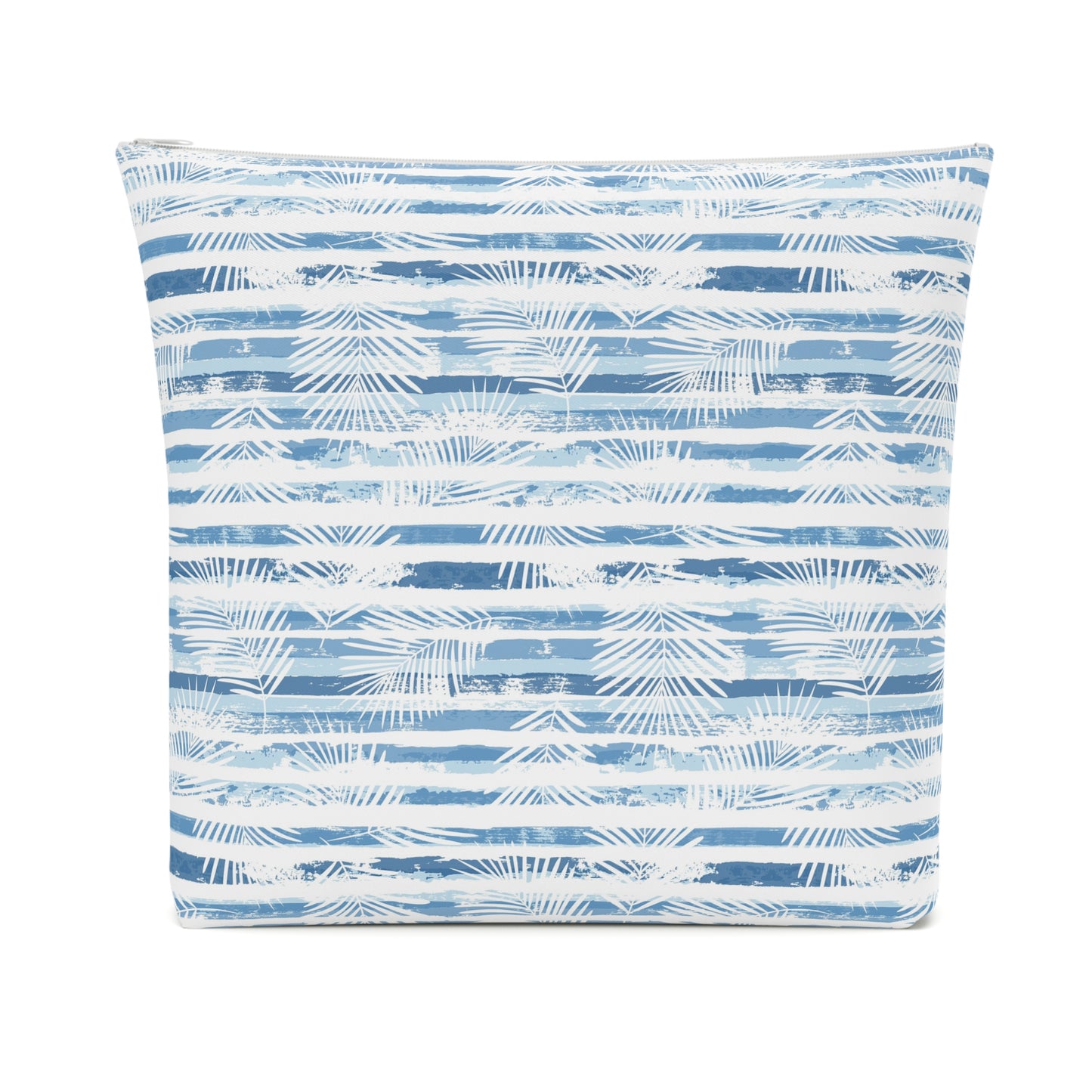 KALLOS Cotton Cosmetic Bag - Blue Leaves
