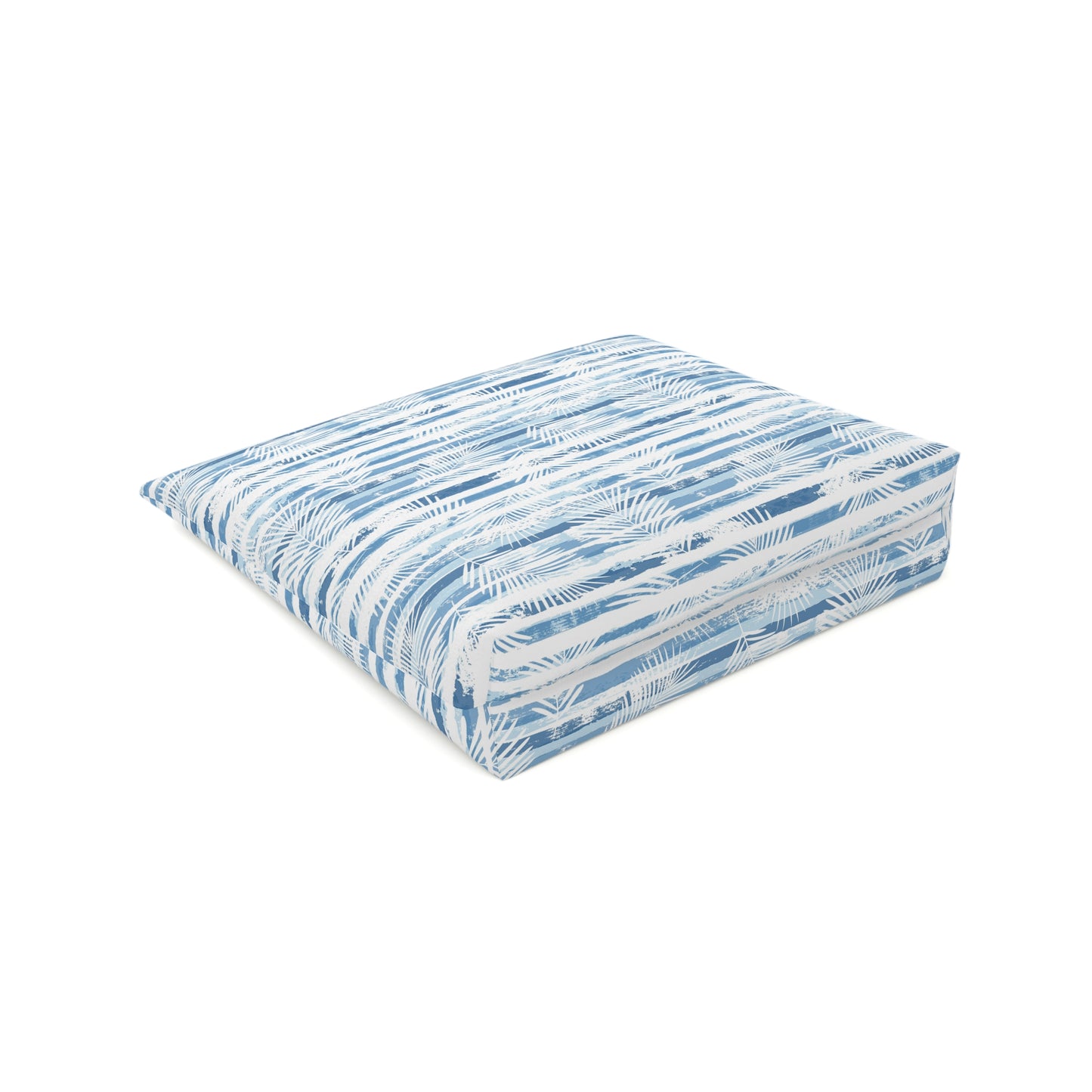 KALLOS Cotton Cosmetic Bag - Blue Leaves