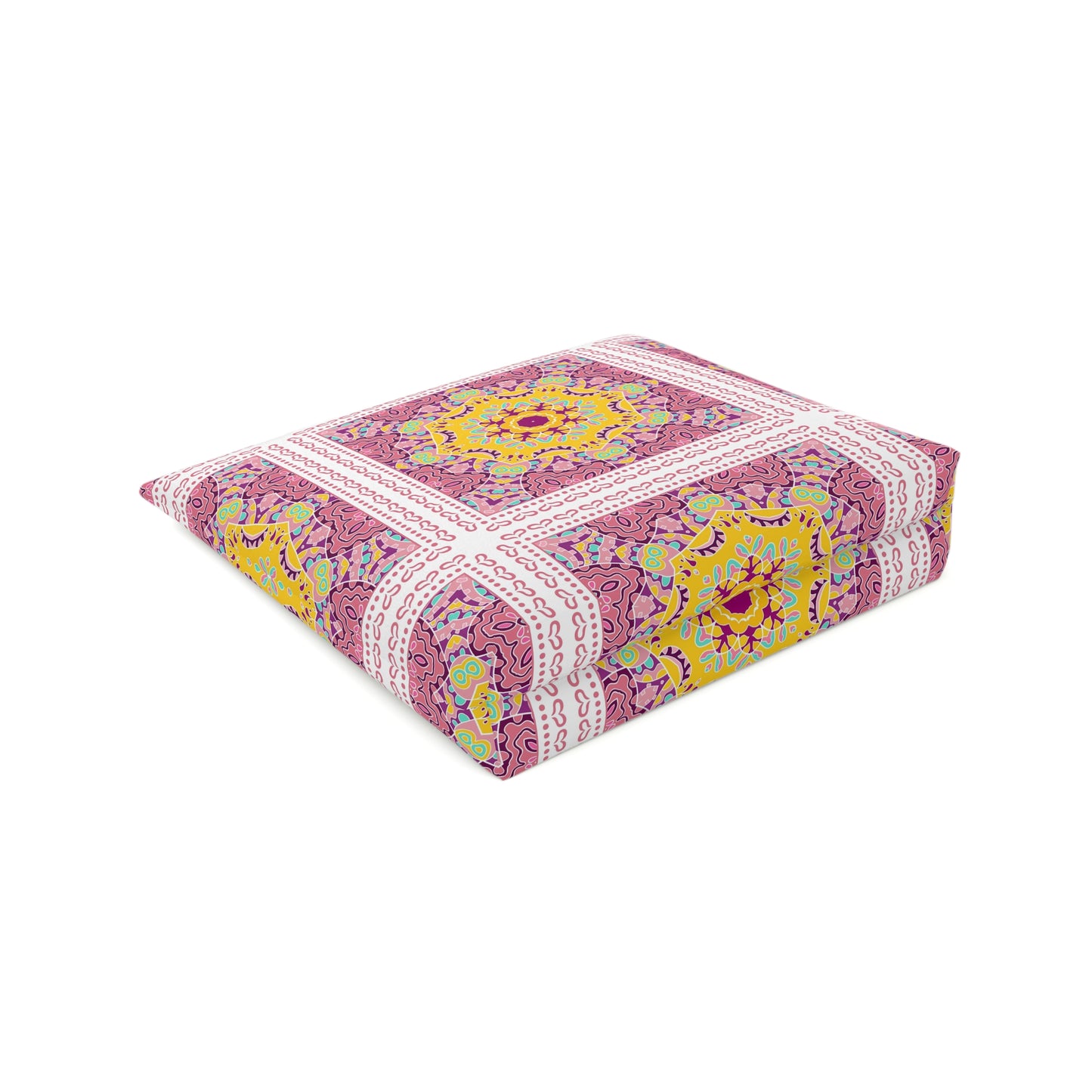 KALLOS Cotton Cosmetic Bag - Pink Doodle