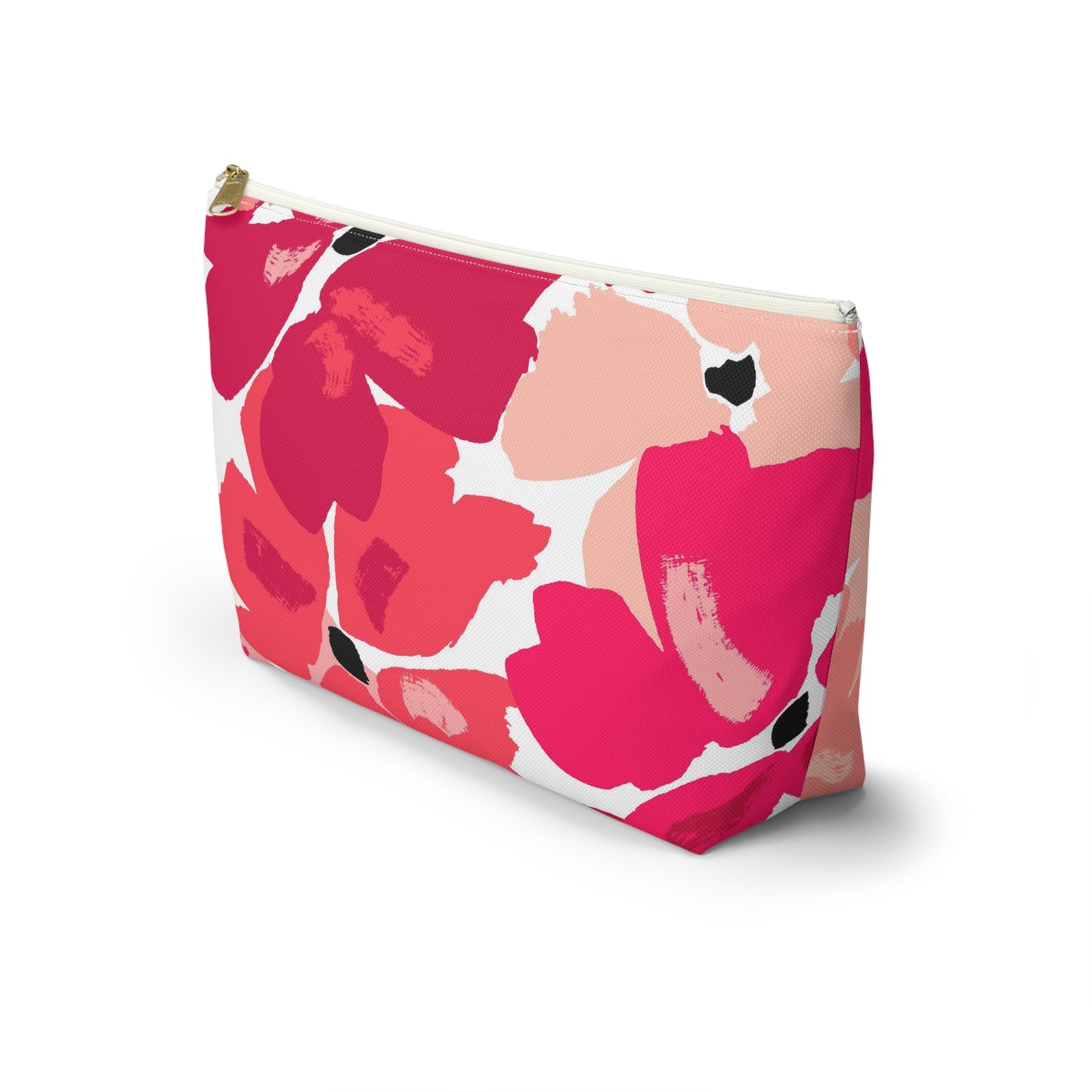 KALLOS Accessory Pouch w T-Bottom - Red Floral