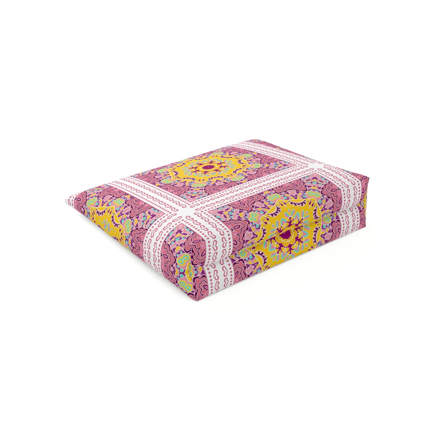 KALLOS Cotton Cosmetic Bag - Pink Doodle