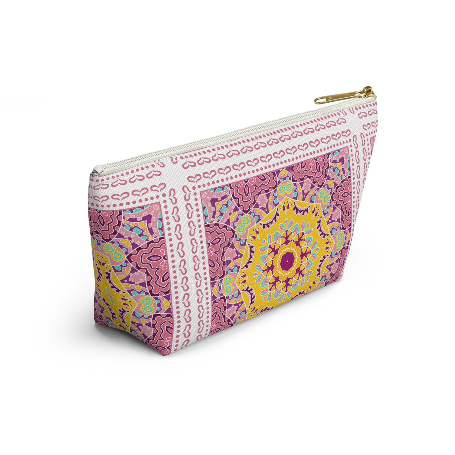 KALLOS Accessory Pouch w T-bottom - Pink Doodle