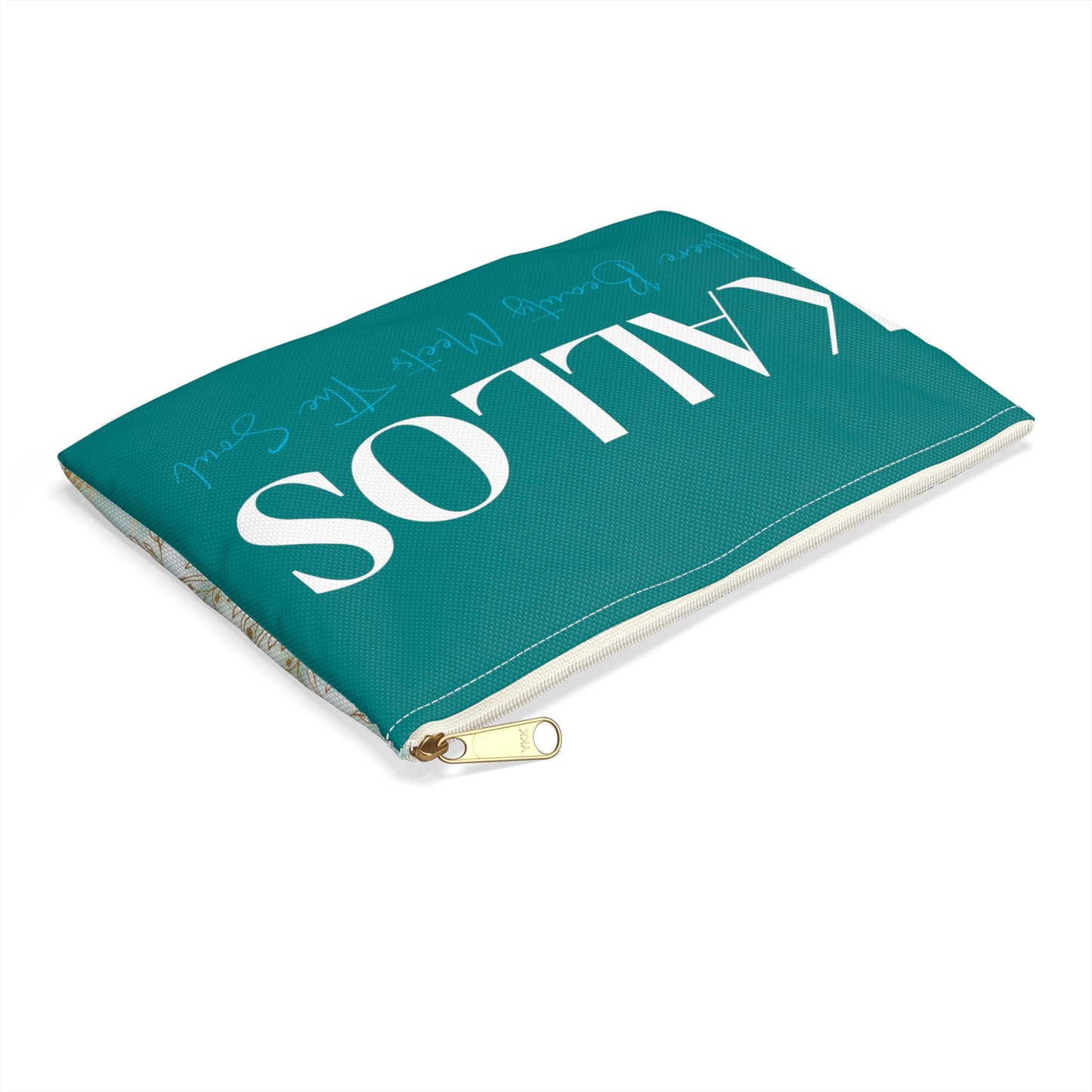 KALLOS Accessory Pouch - Gold/Teal
