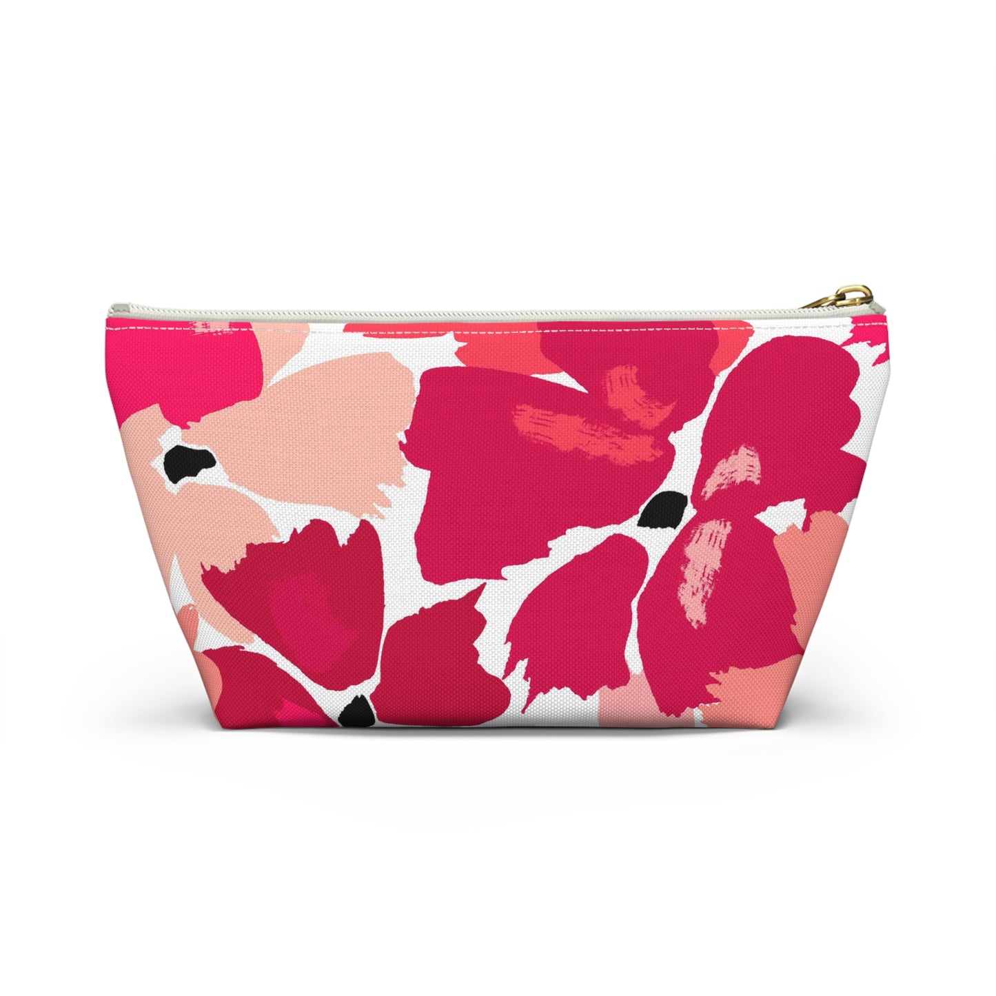 KALLOS Accessory Pouch w T-Bottom - Red Floral