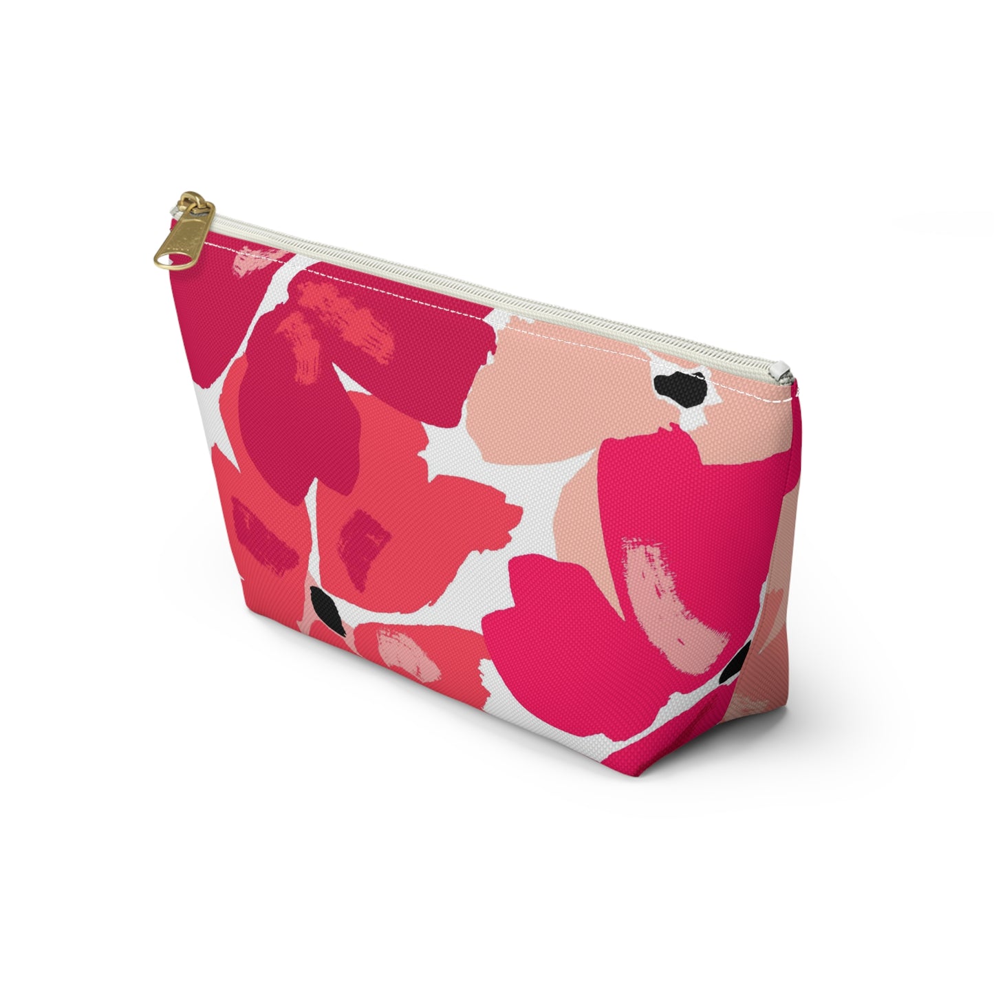 KALLOS Accessory Pouch w T-Bottom - Red Floral