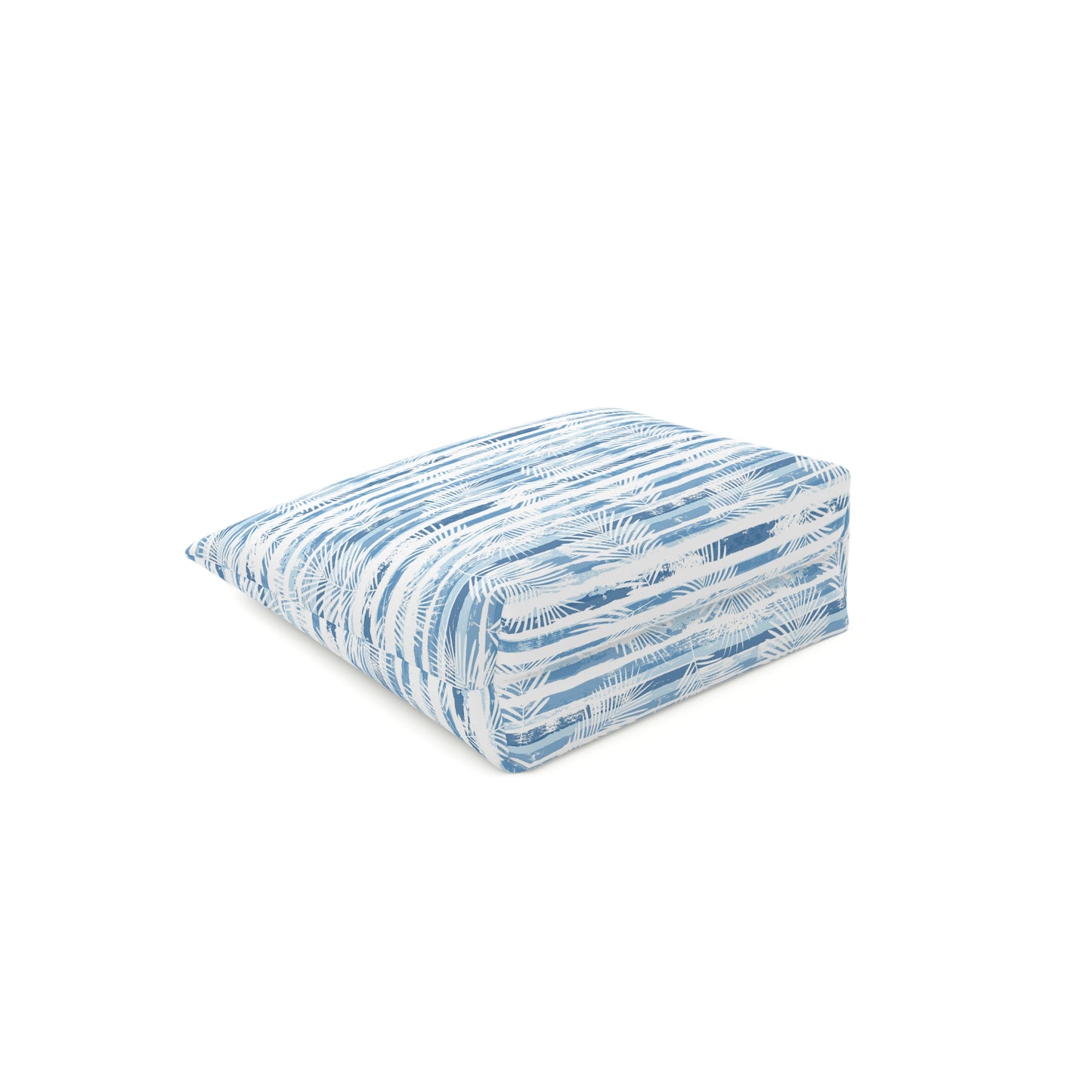 KALLOS Cotton Cosmetic Bag - Blue Leaves