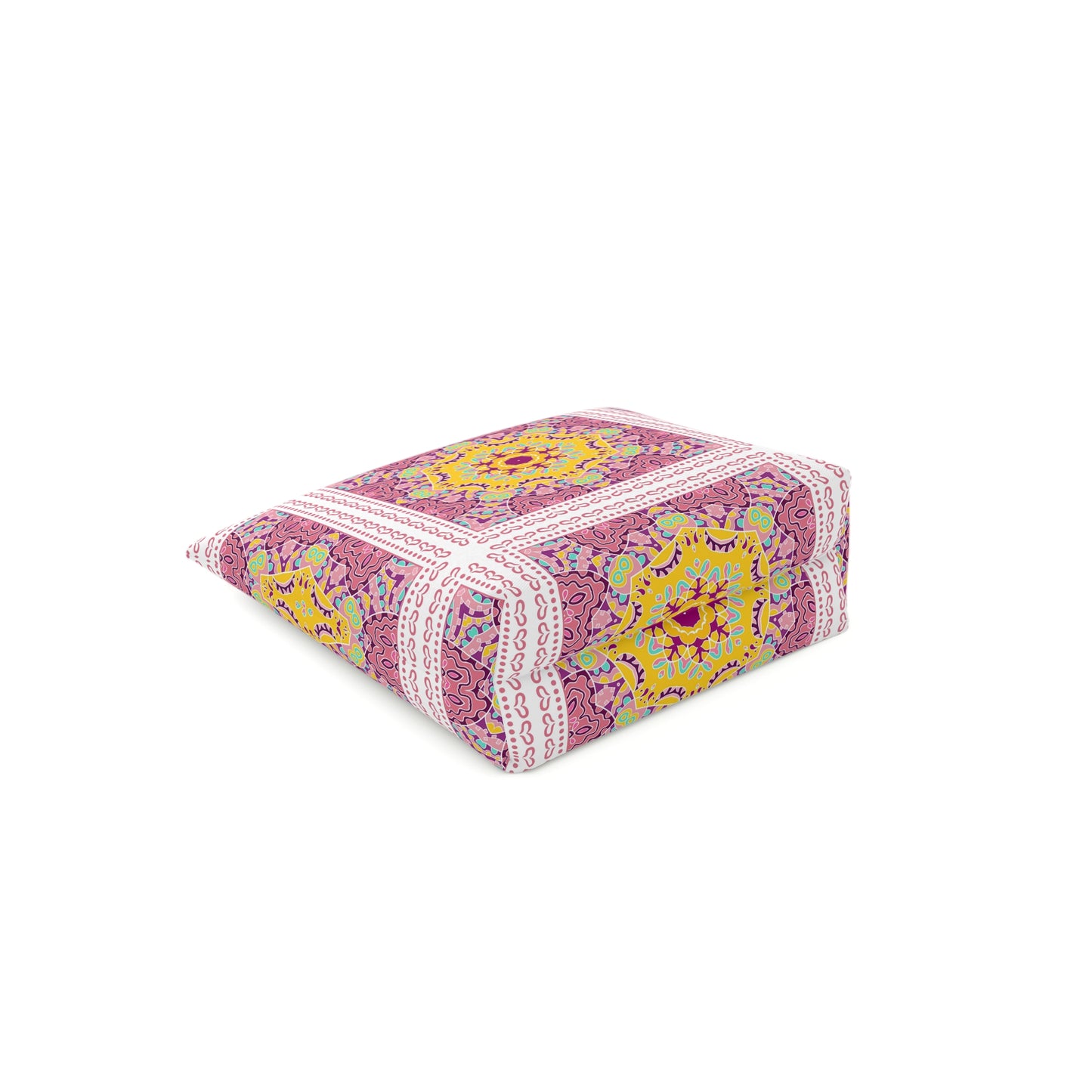 KALLOS Cotton Cosmetic Bag - Pink Doodle