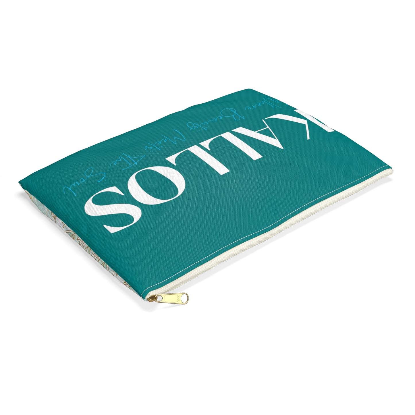 KALLOS Accessory Pouch - Gold/Teal