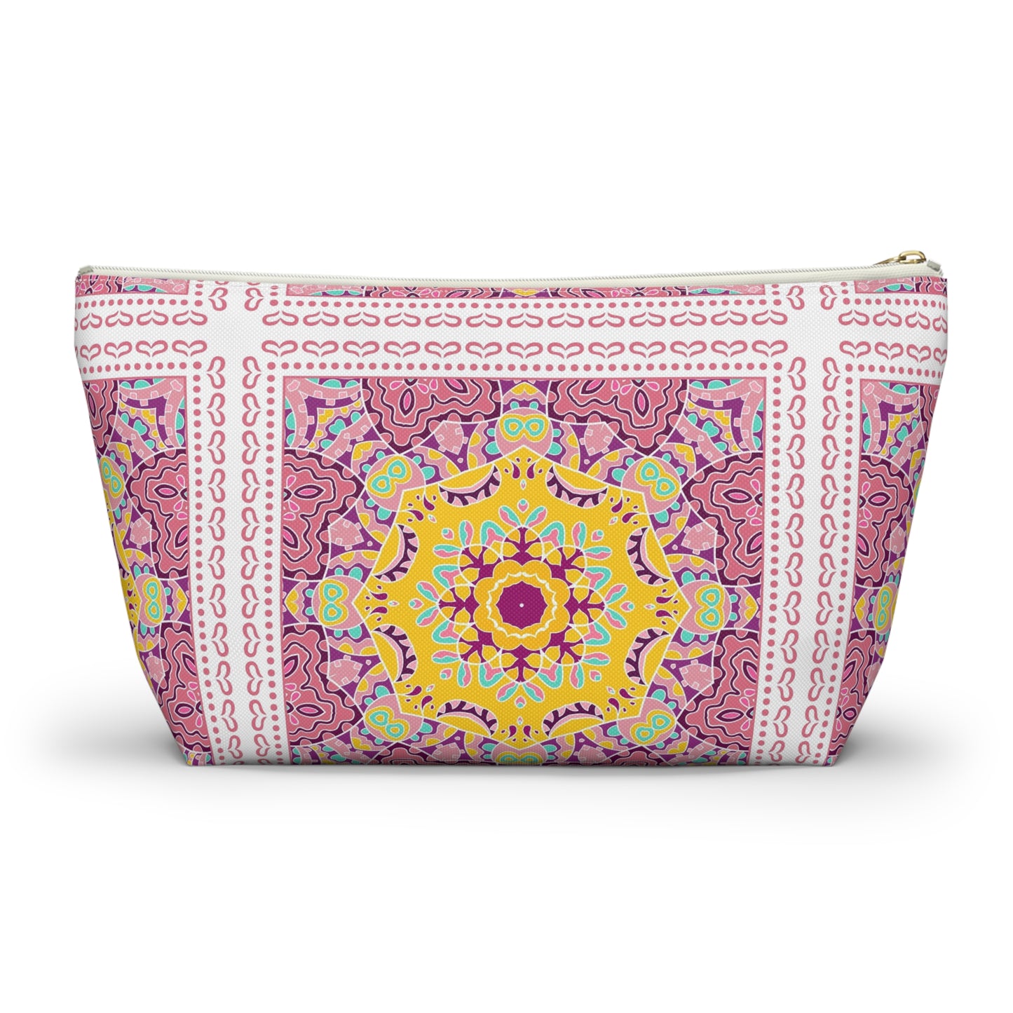 KALLOS Accessory Pouch w T-bottom - Pink Doodle