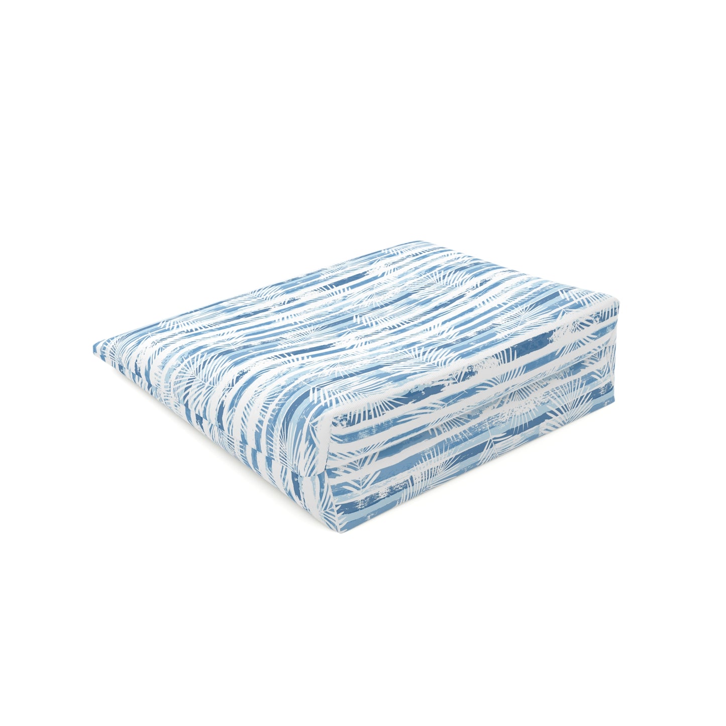 KALLOS Cotton Cosmetic Bag - Blue Leaves