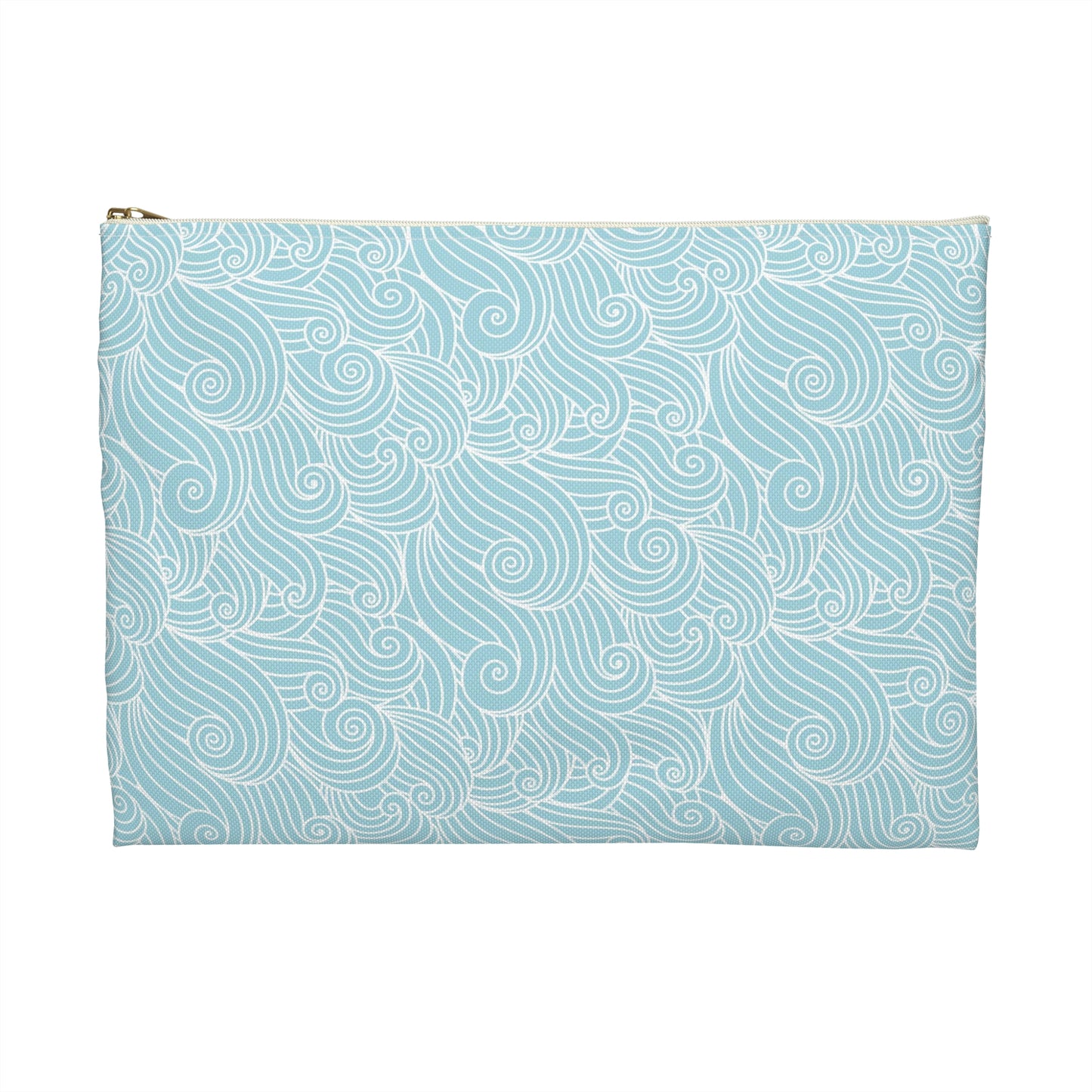 KALLOS Accessory Pouch - Blue Waves w Yellow