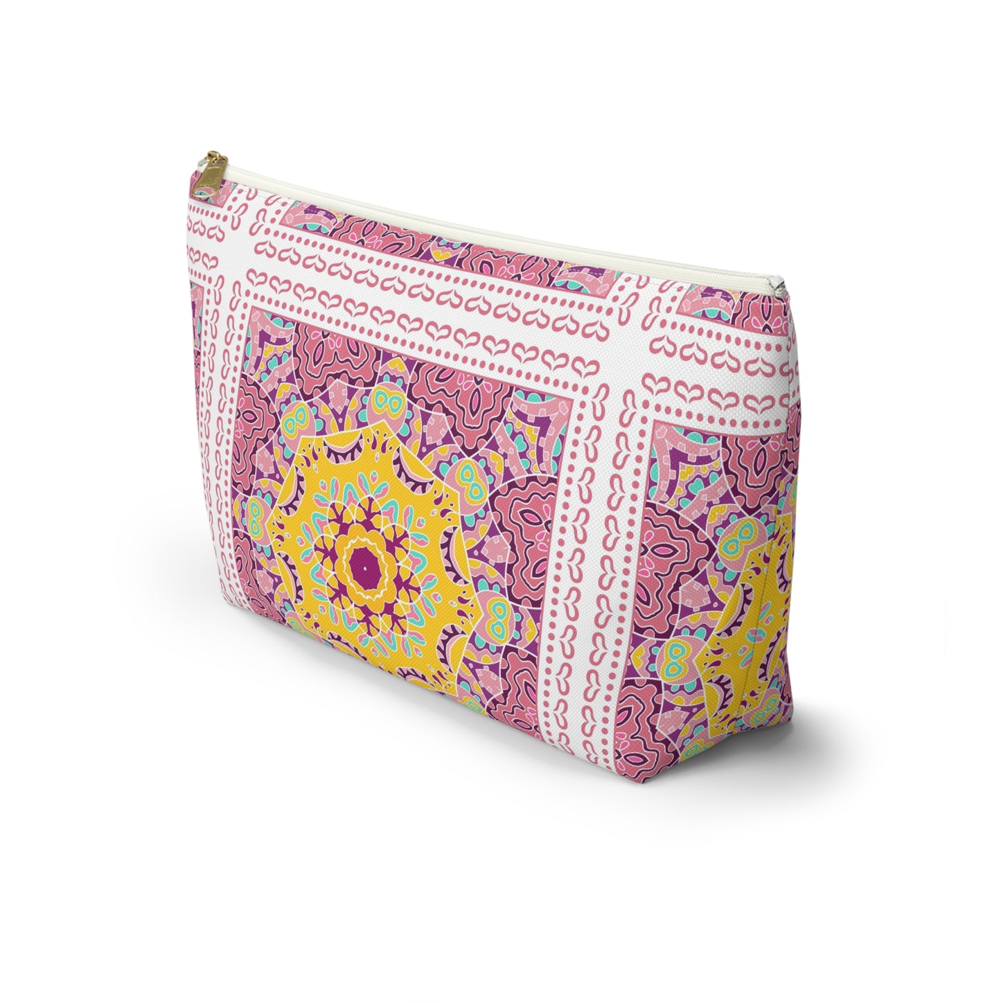KALLOS Accessory Pouch w T-bottom - Pink Doodle