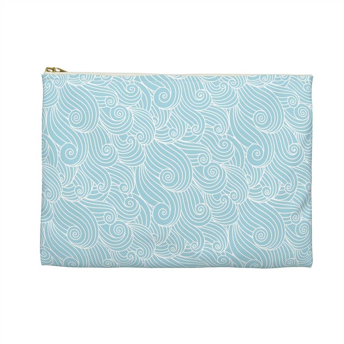 KALLOS Accessory Pouch - Blue Waves w Yellow
