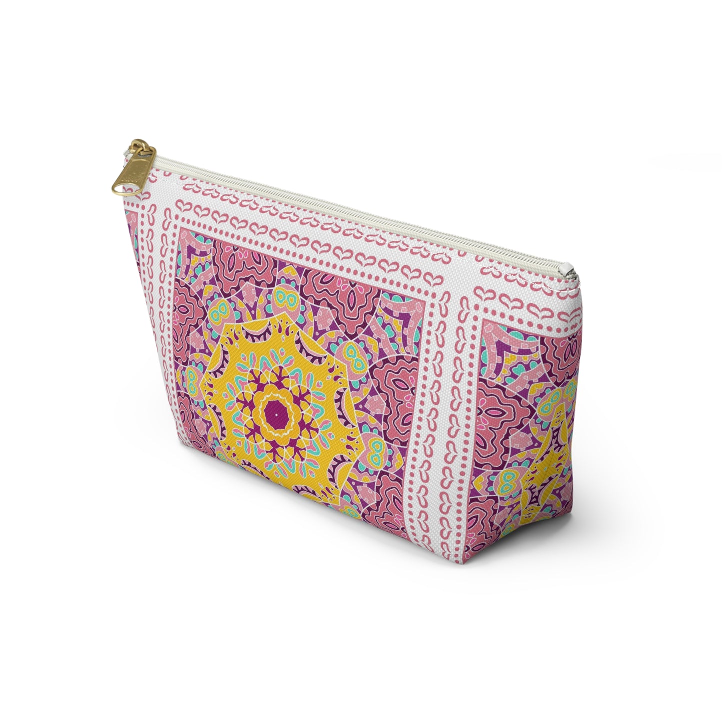 KALLOS Accessory Pouch w T-bottom - Pink Doodle