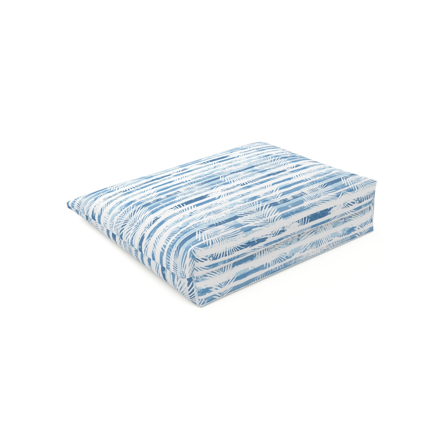 KALLOS Cotton Cosmetic Bag - Blue Leaves
