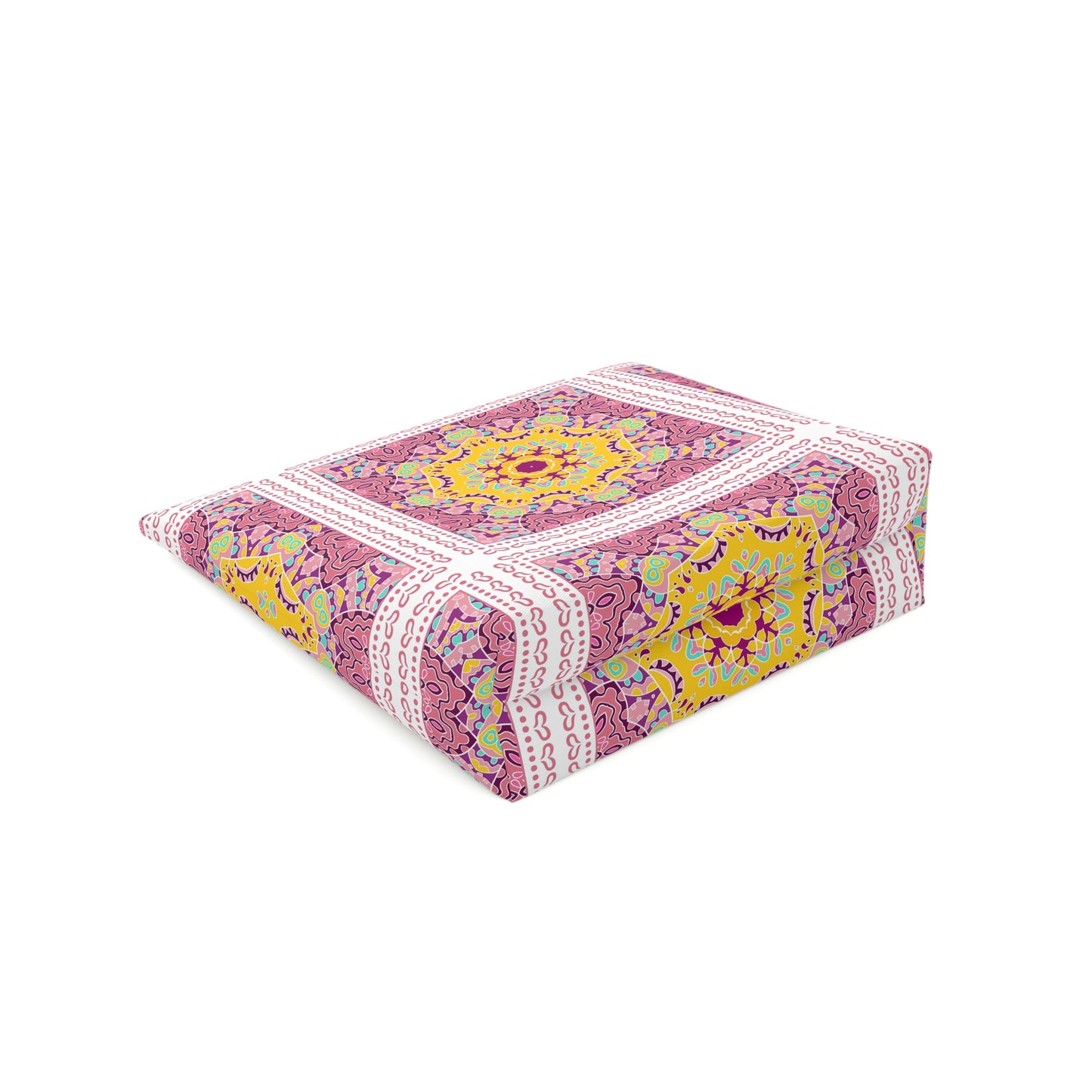 KALLOS Cotton Cosmetic Bag - Pink Doodle