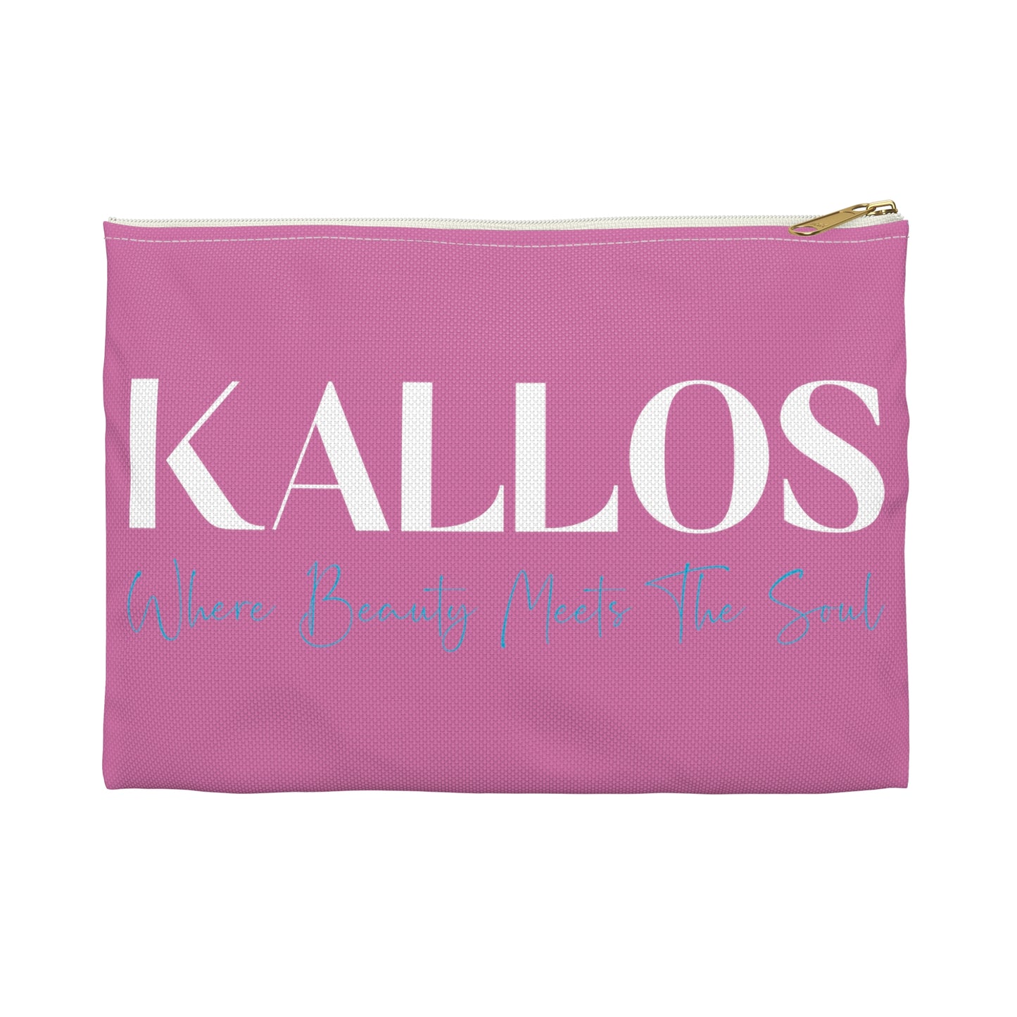 KALLOS Accessory Pouch - Floral Brush w Pink