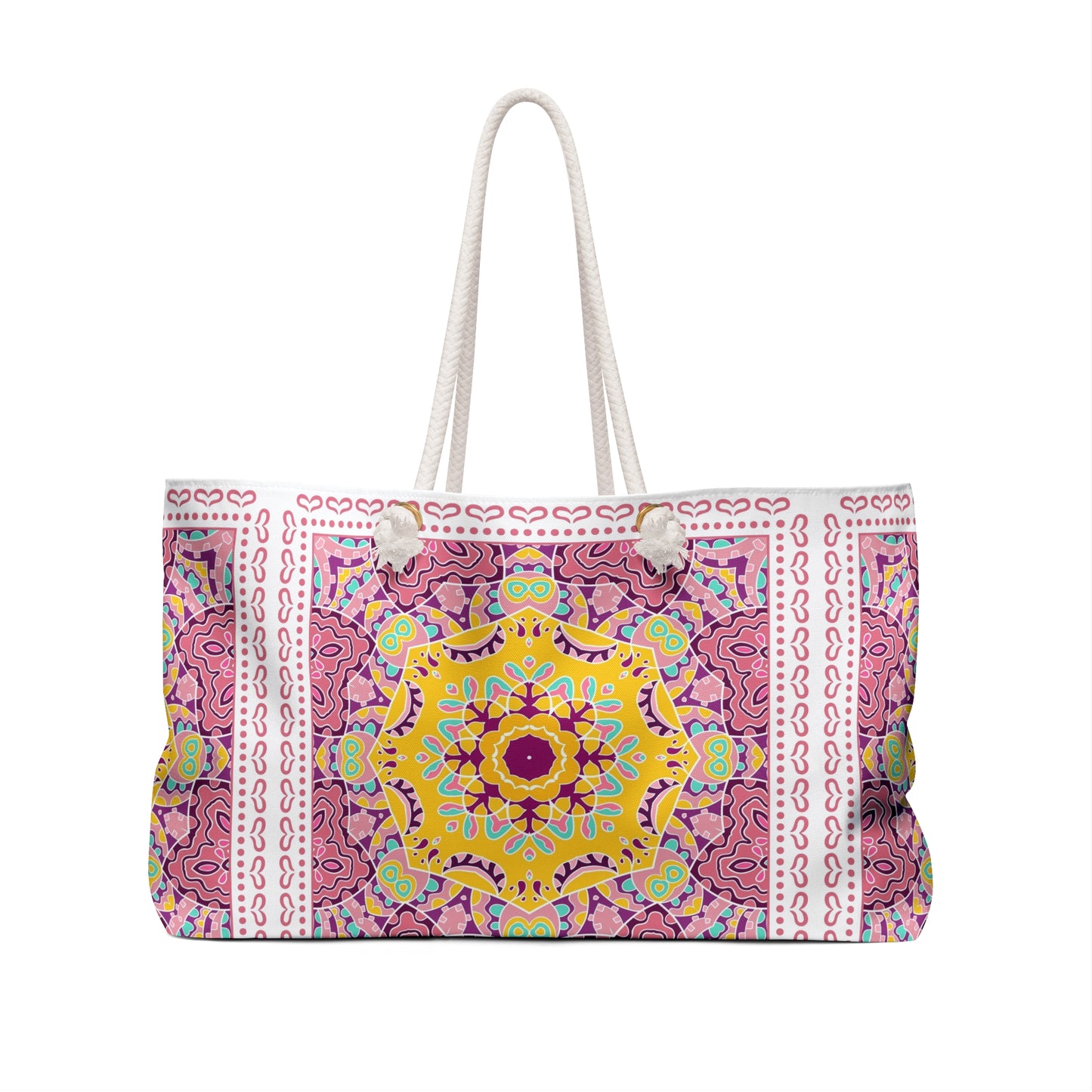 KALLOS Weekender Bag (Pink Doodle)