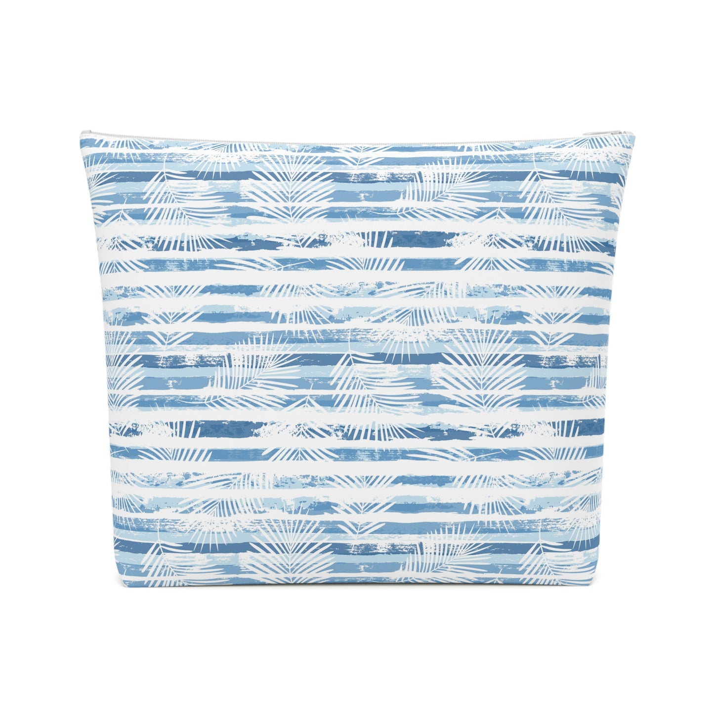 KALLOS Cotton Cosmetic Bag - Blue Leaves