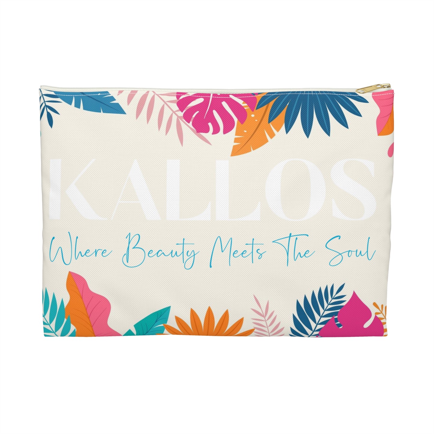 KALLOS Accessory Pouch - Gold/Teal