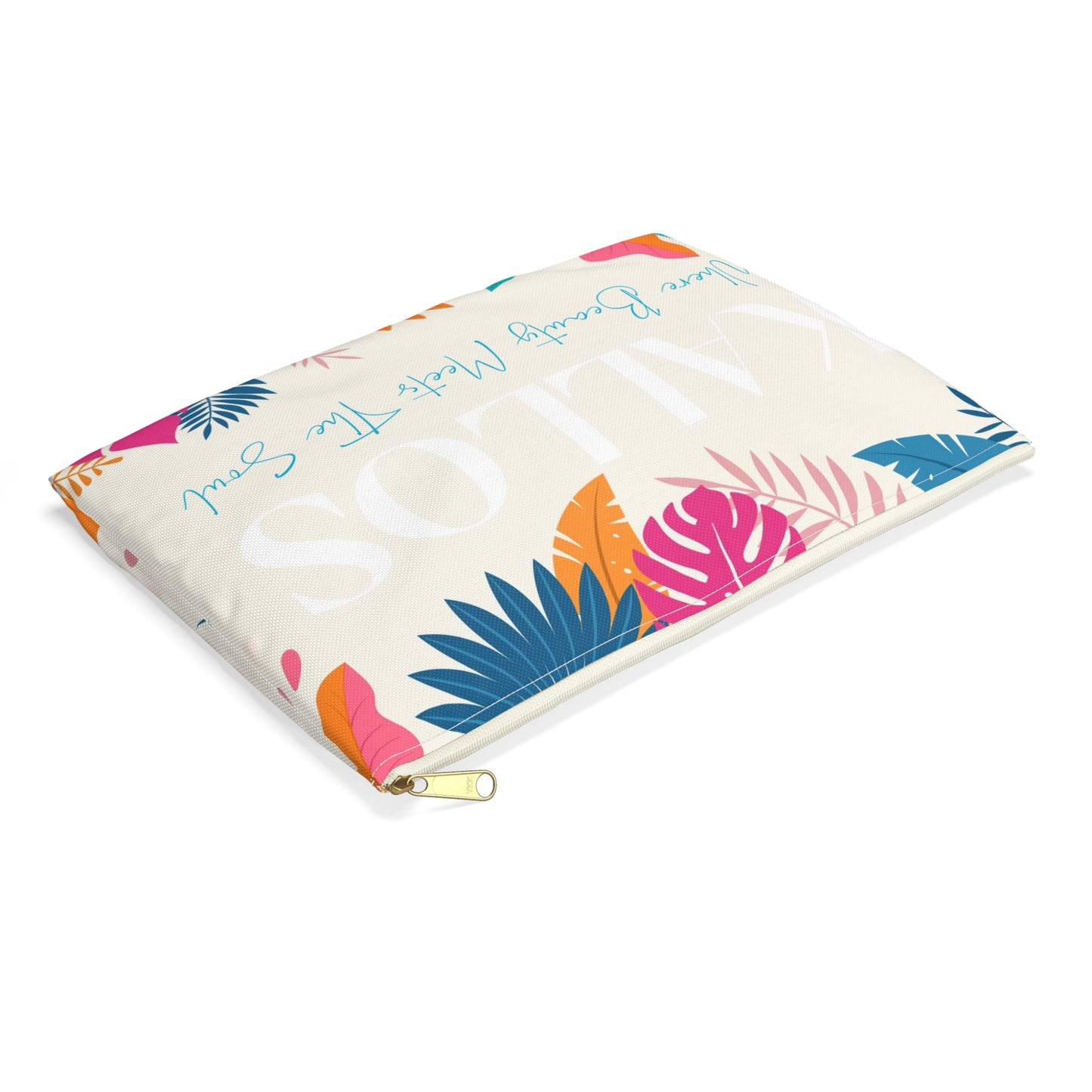 KALLOS Accessory Pouch - Gold/Teal