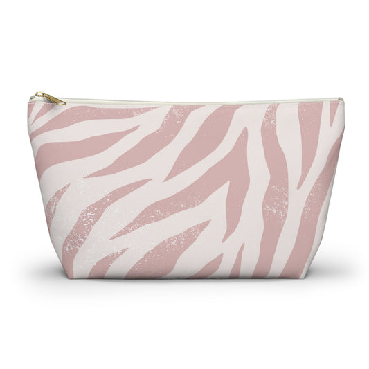 KALLOS Accessory Pouch w T-bottom - Pink Zebra